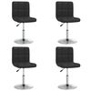 vidaXL Eetkamerstoelen 4 st kunstleer zwart