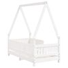 vidaXL Kinderbedframe 70x140 cm massief grenenhout wit