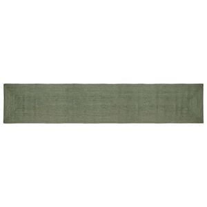 vidaXL Vloerkleden Rechthoekig Olijfgroen 60 x 400 cm Jute