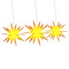 vidaXL Kerstlampen met LED's 3 st inklapbaar geel