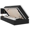 vidaXL Opslag bed met hoofdeinde Zwart 100 x 200 cm Fluweel