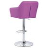 vidaXL Barkruk met armleuning kunstleer paars