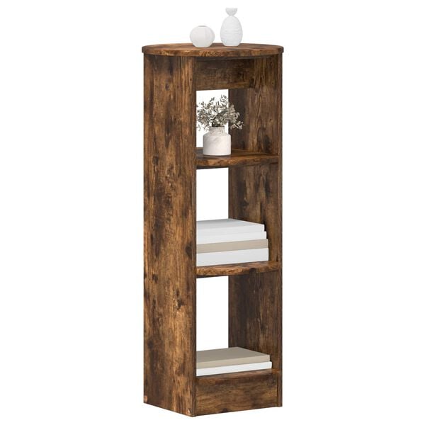 vidaXL Bijzetkast Gerookte Eik 40 x 40 x 100 cm Geconstrueerd hout