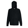 Fruit of the Loom Mannensweater met capuchon Hoodie Black XL