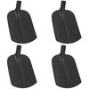 vidaXL Schep Hoofd 4 st Zwart 34,5 x 24 cm Gepoedercoat staal