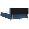 vidaXL Boxspringbed met matras met hoofdeinde Blauw 160 x 200 cm Stof