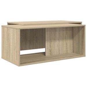 vidaXL Koffietafel Set 2 pcs Sonoma Eiken Bewerkt hout