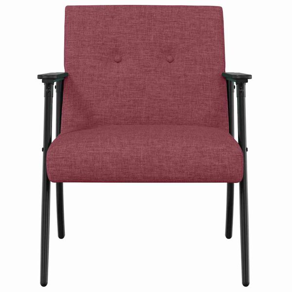 vidaXL Fauteuil Wijnrood 59 x 75 x 78 cm Stof