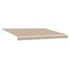 vidaXL Inklapbaar Zonnescherm Beige 400 × 300 cm Polyester