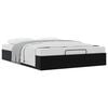 vidaXL Ottoman Bedframe Zwart 153 x 203 cm Fluweel