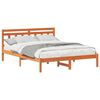 vidaXL Bedframe Bruin 160 x 200 cm Massief grenenhout