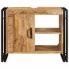 vidaXL Wastafelkast met plank Bruin 71 x 33 x 58 cm Massief Mango Hout