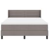 vidaXL Boxspringbed met matras Taupe 200 x 160 cm Polyester