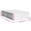 vidaXL Bedframe zonder matras 120x200 cm stof donkergrijs