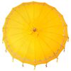 vidaXL Balinese parasol met basis Geel 185 x 185 x 260 cm