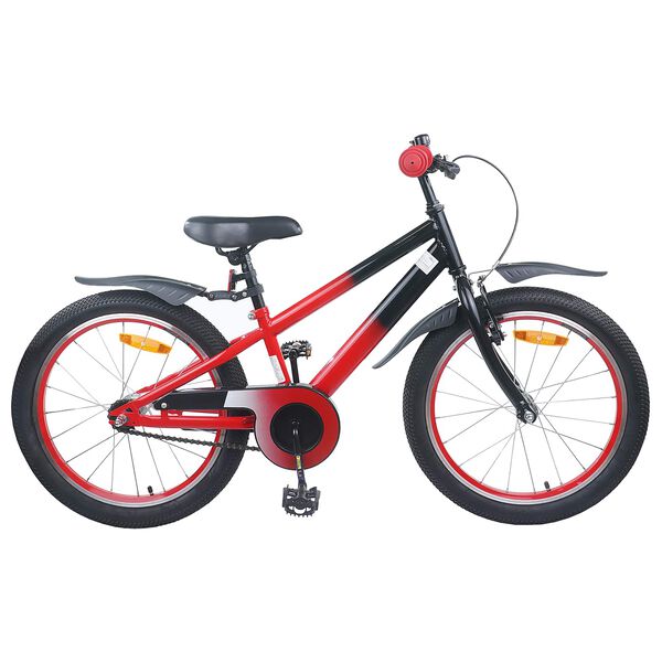 vidaXL Kinderfiets 18 Inch voor 5-7 jaar Blauw Zwart