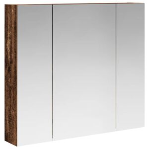 vidaXL Badkamer spiegelkast Oudhout 80 x 14.5 x 70 cm Bewerkt hout