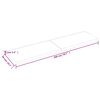 vidaXL Wastafelblad 200x50x(2-6) cm behandeld massief hout donkerbruin