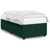 vidaXL Bedframe zonder matras 80x200 cm fluweel donkergroen