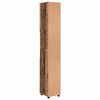 vidaXL Badkamer Kast Oud Hout 30 x 35 x 192 cm Bewerkt hout & Metaal