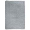 vidaXL Hoogpolig vloerkleed NAVARRA 120x170 cm polyester lichtgrijs
