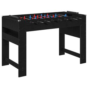 vidaXL Honkbaltafel Zwarte Eik 125 x 60,5 x 80 cm Bewerkt hout