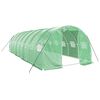 vidaXL Tuinkas met stalen frame 24 m&sup2; 8x3x2 m groen