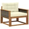 vidaXL Buiten Midden Sofa Massief Acaciahout Naturel