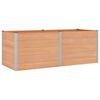 vidaXL Verhoogde plantenbak Bruin 250 x 100 x 91 cm WPC en Aluminium