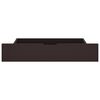 vidaXL Bedframe met 2 lades massief grenenhout donkerbruin 200x200 cm