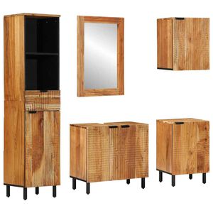 vidaXL Badkamerkastenset 5 st Naturel 38 x 33 x 160 cm