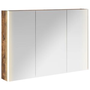 vidaXL Badkamer spiegelkast Gerookt eiken 103,5 x 15,5 x 70 cm