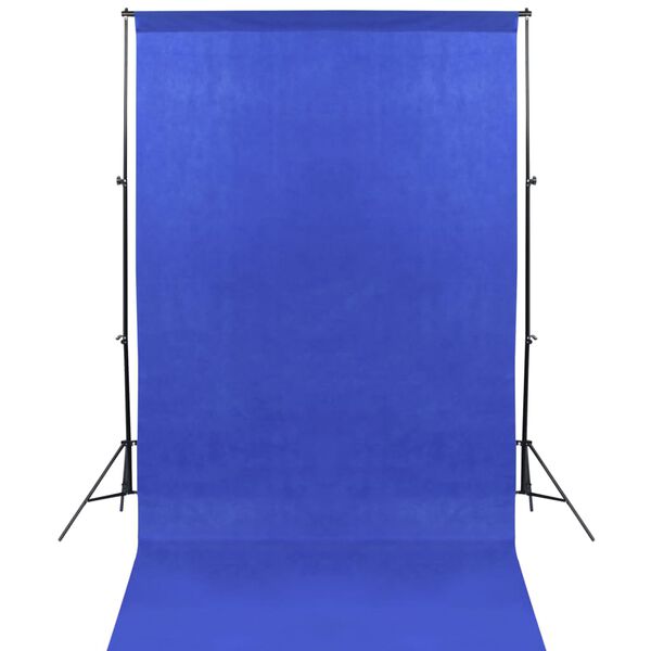 vidaXL Fotostudioset met 13 achtergronden 1,6x5 m staal zwart