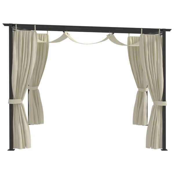 vidaXL Prieel 4x3 m crème