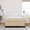 vidaXL Platform bedframe Grijs groen 120 x 200 cm Katoen Stof