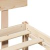 vidaXL Bedframe met hoofdeinde Naturel 140 x 200 cm Massief grenenhout