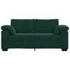 vidaXL Loveseat Sofa Donkergroen 180x77x82 cm Fluweel