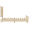 vidaXL Bedframe met hoofdeinde Cr&egrave;me 120 x 190 cm Stof