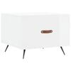 vidaXL Salontafel 50x50x40 cm bewerkt hout hoogglans wit