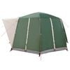 vidaXL Huisje Tent met dak met opslag Groen 425 x 396 x 222 cm