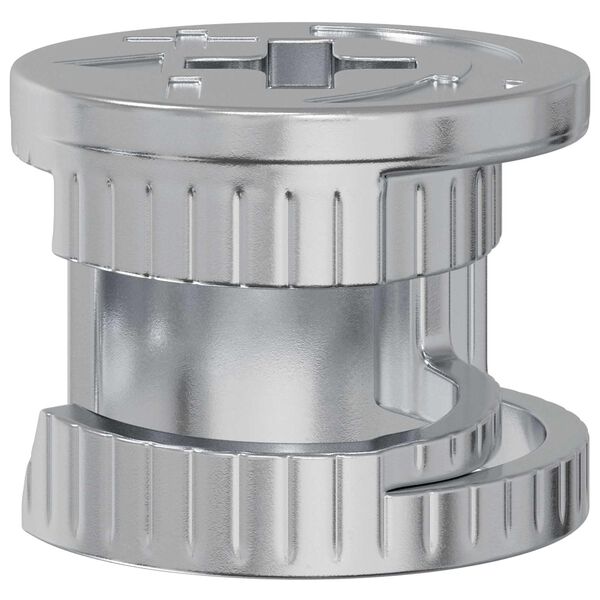 vidaXL Cam Lock Moeren 4000 pcs Zilver Metaal