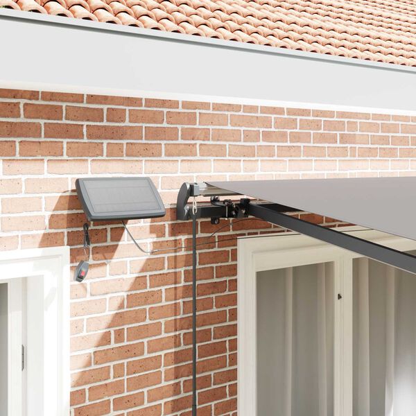 vidaXL Inklapbaar Zonnescherm Lichtgrijs 300 x 250 cm Stof