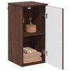 vidaXL Badkamer Kast Wandgemonteerd Bruin Eiken 30 x 31,5 x 61 cm