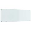 vidaXL Keukenachterwand 2 st Wit 100 x 40 cm gehard glas