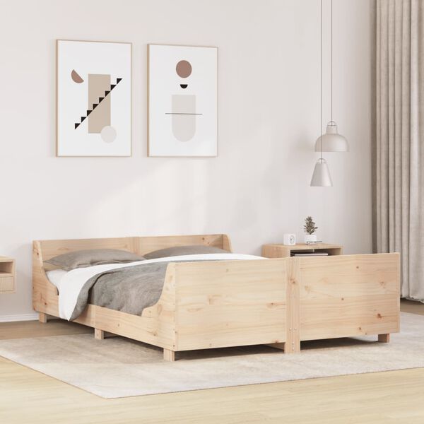vidaXL Bedframe zonder matras massief grenenhout 120x200 cm