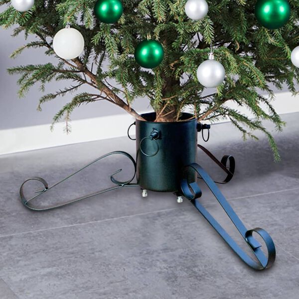 vidaXL Kerstboomstandaard 58x58x21 cm groen