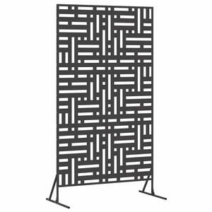 vidaXL Privacyscherm 100 x 50 x 180 cm Staal Zwart