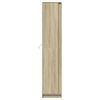 vidaXL Hoge kast met LED 41,5x32,5x200 cm bewerkt hout sonoma eiken