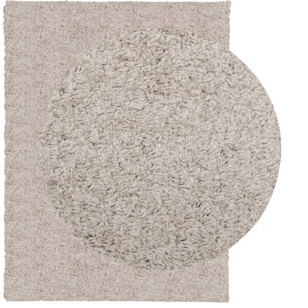 vidaXL Vloerkleed PAMPLONA shaggy hoogpolig modern 300x400 cm beige