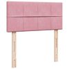 vidaXL Ottoman bed met matras 100x200 cm fluweel roze